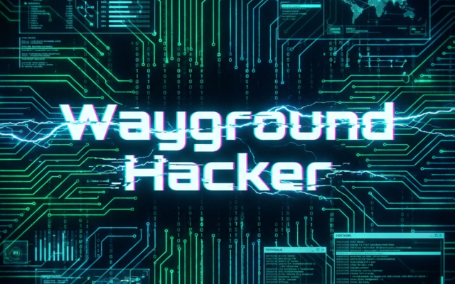 Wayground Hacker — Extension banner with cyberpunk-style logo